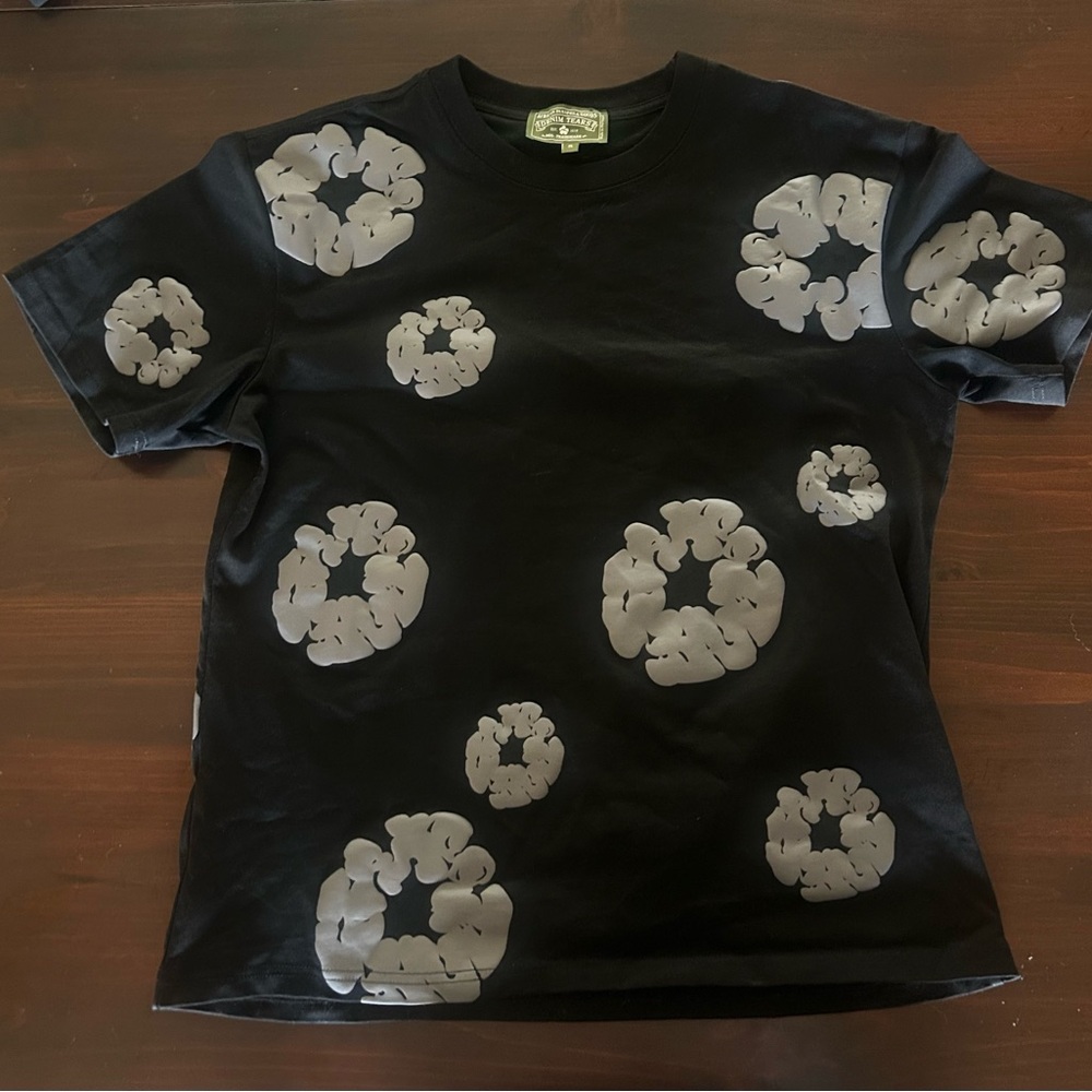 Demin tears shirt ‘black and gray’